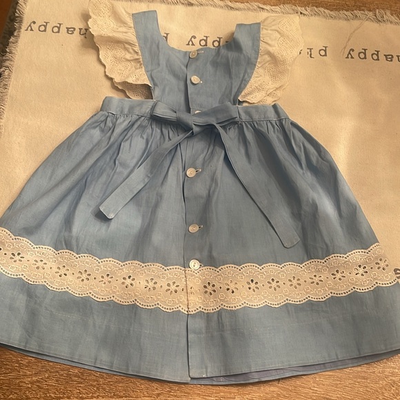 Vintage Child’s  Pinafore/ cotton/ Handmade - Picture 7 of 14